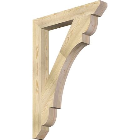 Ekena Millwork Olympic Slat Rough Sawn Bracket, Douglas Fir, 4"W x 30"D x 42"H BKT04X30X42OLY06RDF